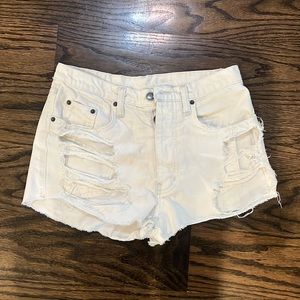 carmar ripped jean shorts